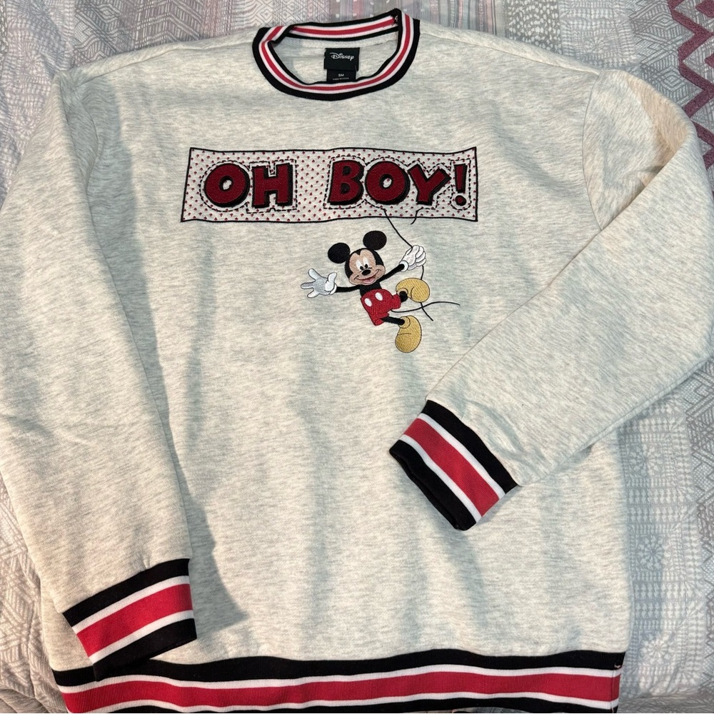 Disney Mickey Mouse Oh Boy Crewneck